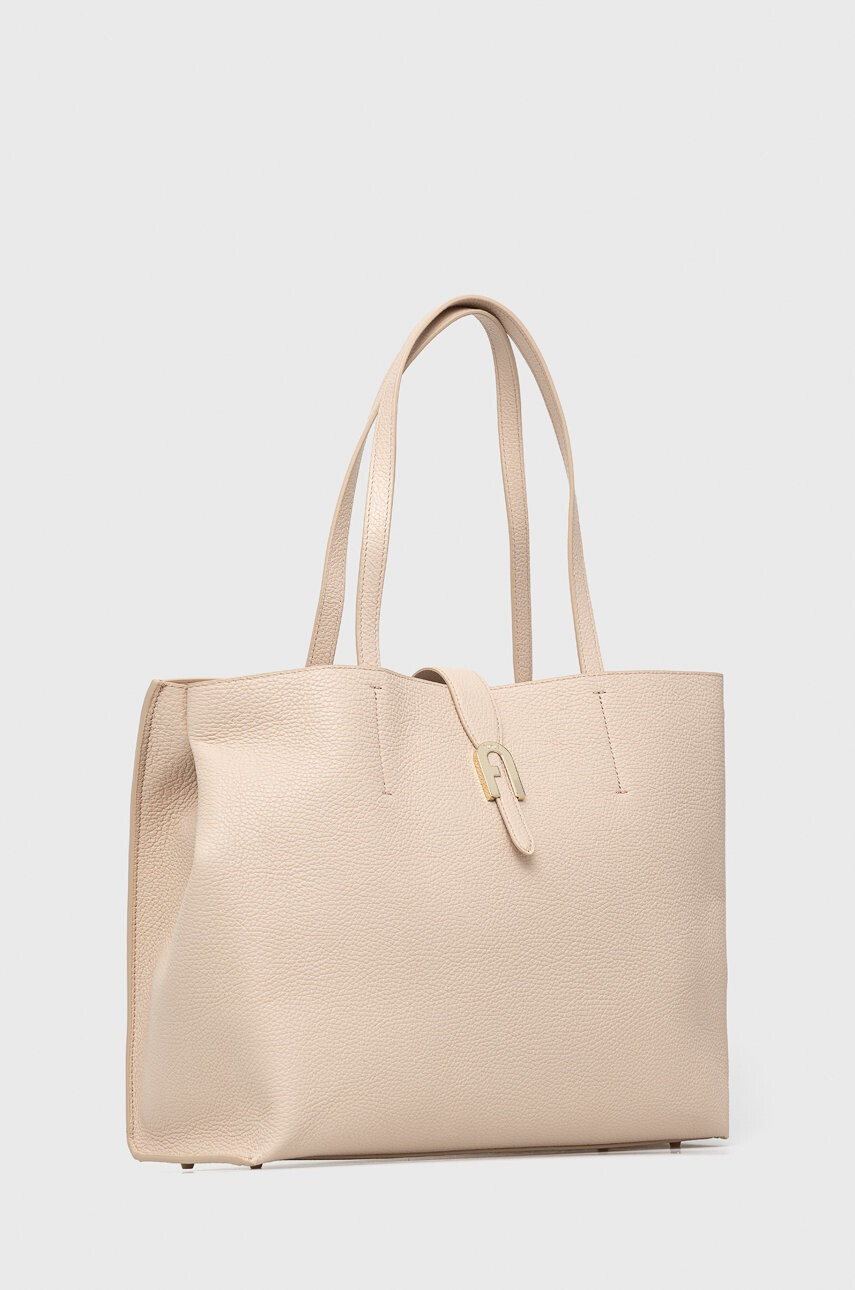 Furla Кожена чанта в бежово - Pepit.bg