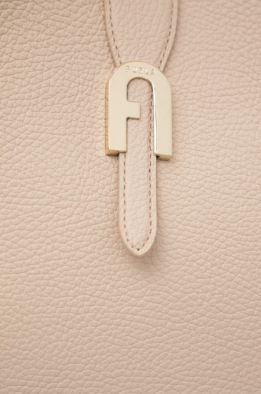 Furla Кожена чанта в бежово - Pepit.bg