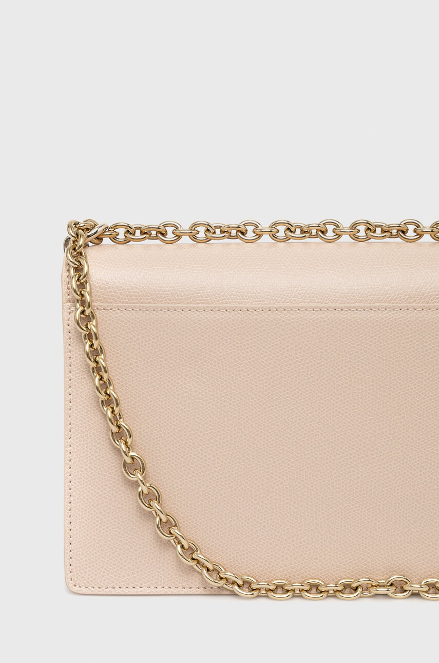 Furla Кожена чанта в розово - Pepit.bg