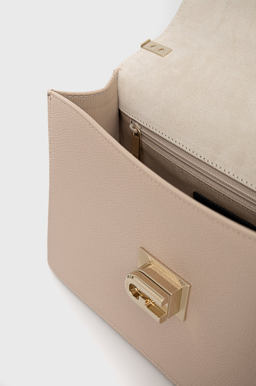 Furla Кожена чанта в розово - Pepit.bg