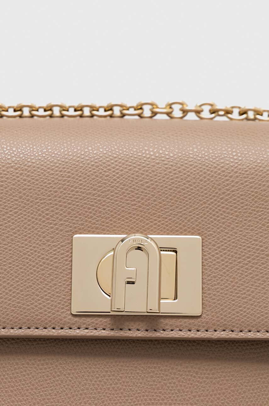 Furla Кожена чанта 1927 в бежово - Pepit.bg