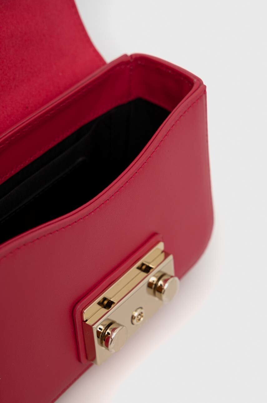 Furla Кожена чанта в розово - Pepit.bg