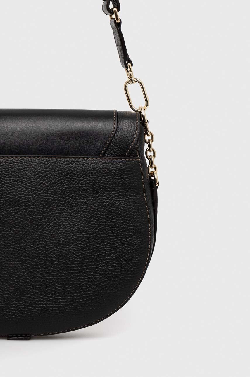 Furla Кожена чанта в черно - Pepit.bg