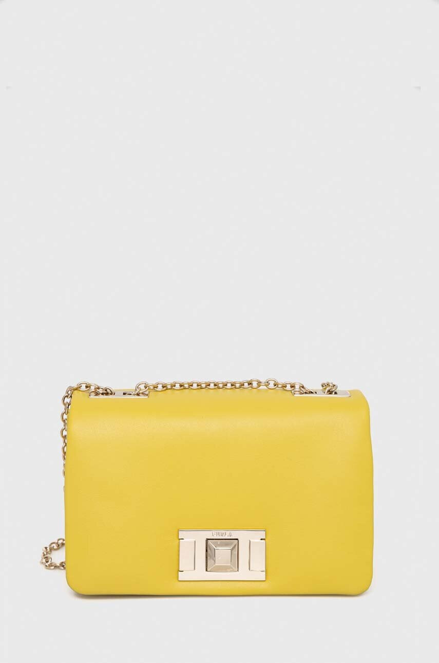 Furla Кожена чанта в жълто - Pepit.bg