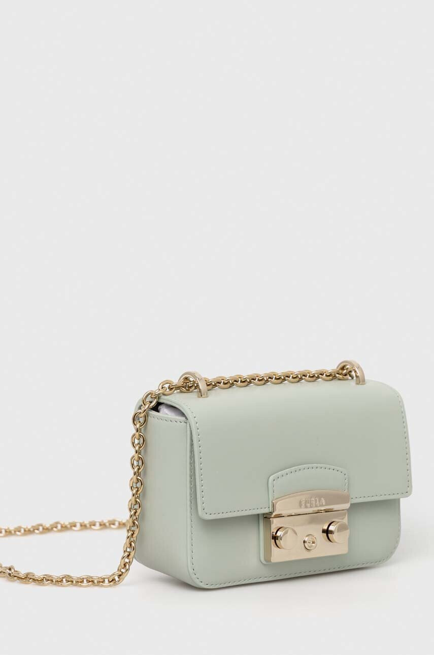 Furla Кожена чанта в зелено - Pepit.bg