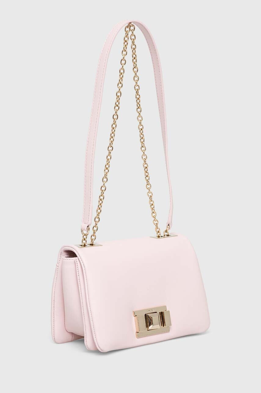 Furla Кожена чанта в розово - Pepit.bg