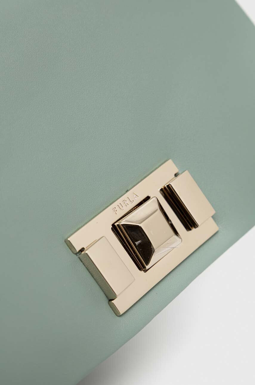 Furla Кожена чанта в зелено - Pepit.bg