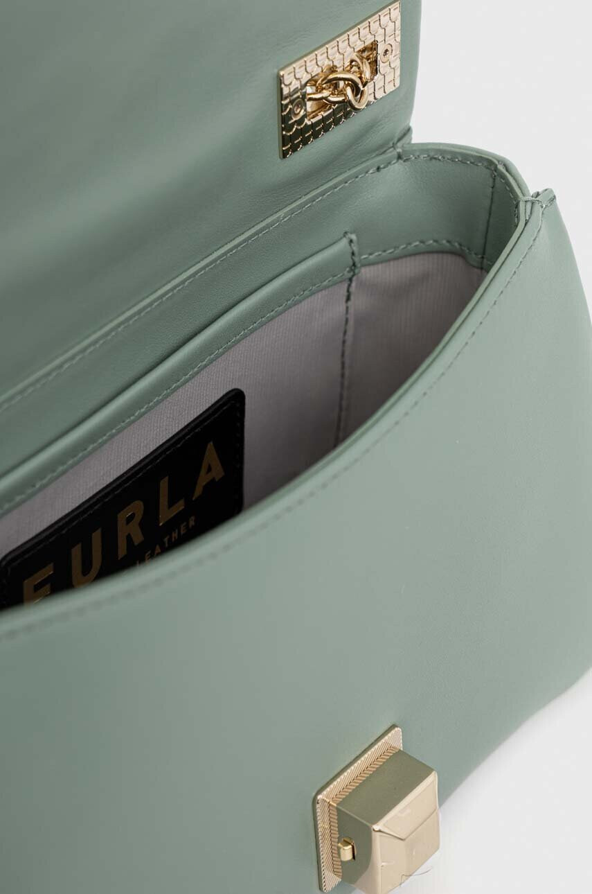 Furla Кожена чанта в зелено - Pepit.bg