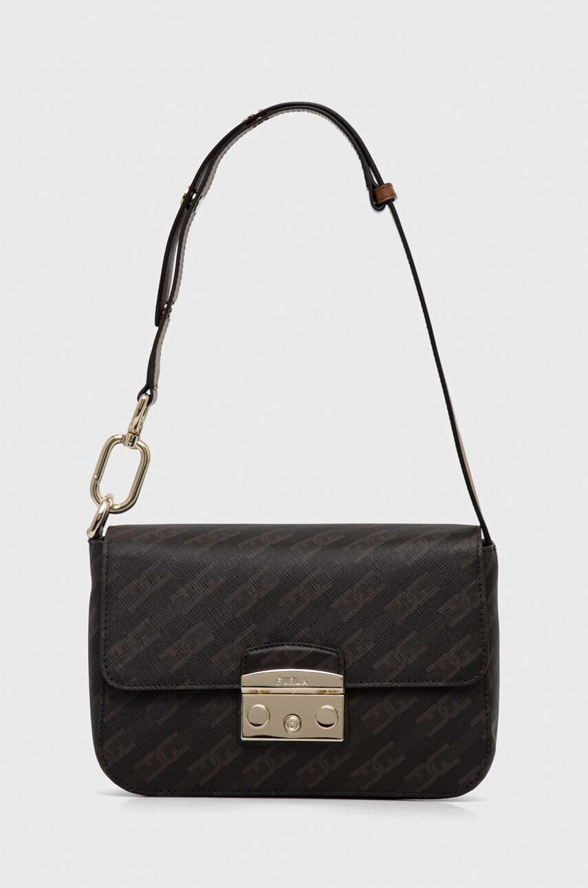Furla Кожена чанта в кафяво - Pepit.bg