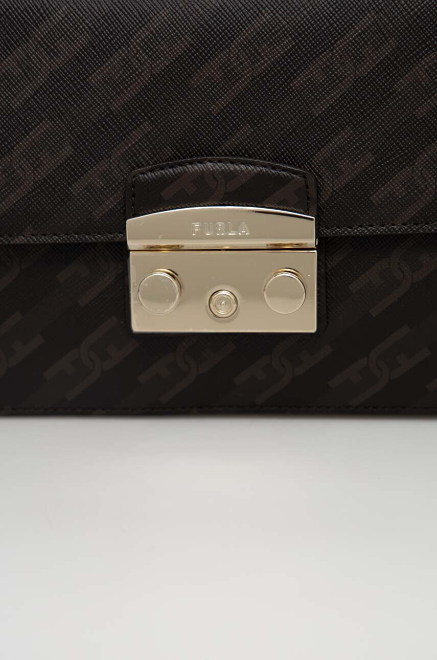 Furla Кожена чанта в кафяво - Pepit.bg