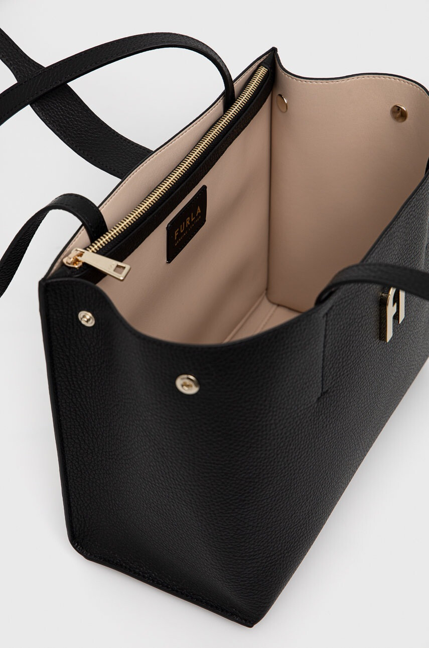 Furla Кожена чанта в розово - Pepit.bg