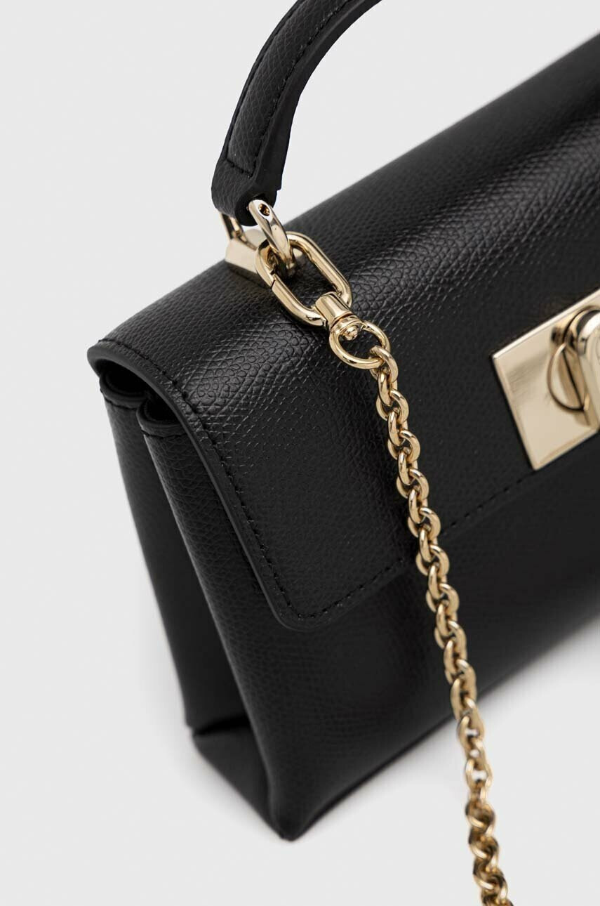 Furla Кожена чанта в черно - Pepit.bg
