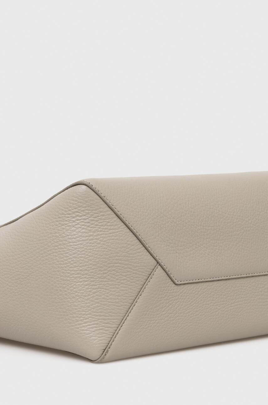 Furla Кожена чанта в сиво - Pepit.bg