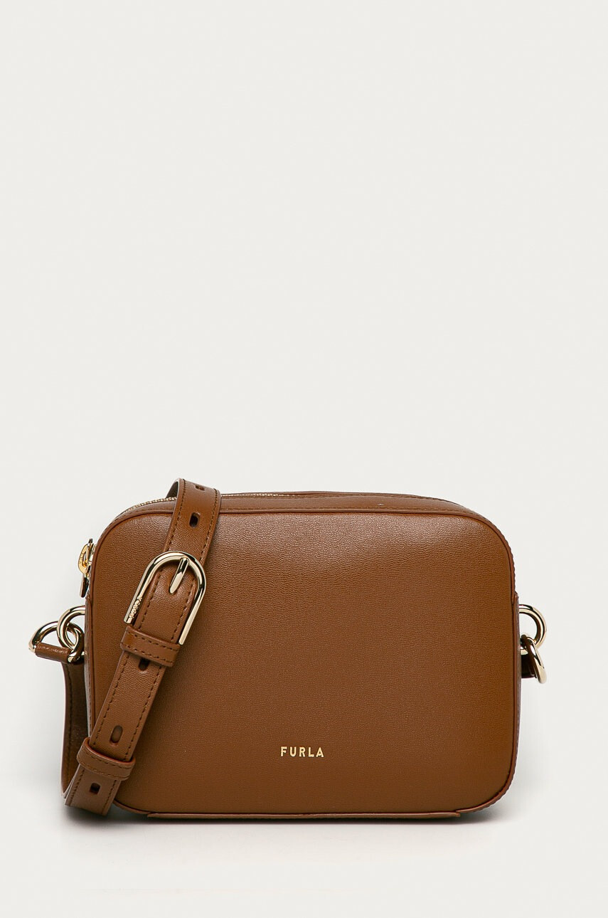 Furla Кожена чанта Block - Pepit.bg