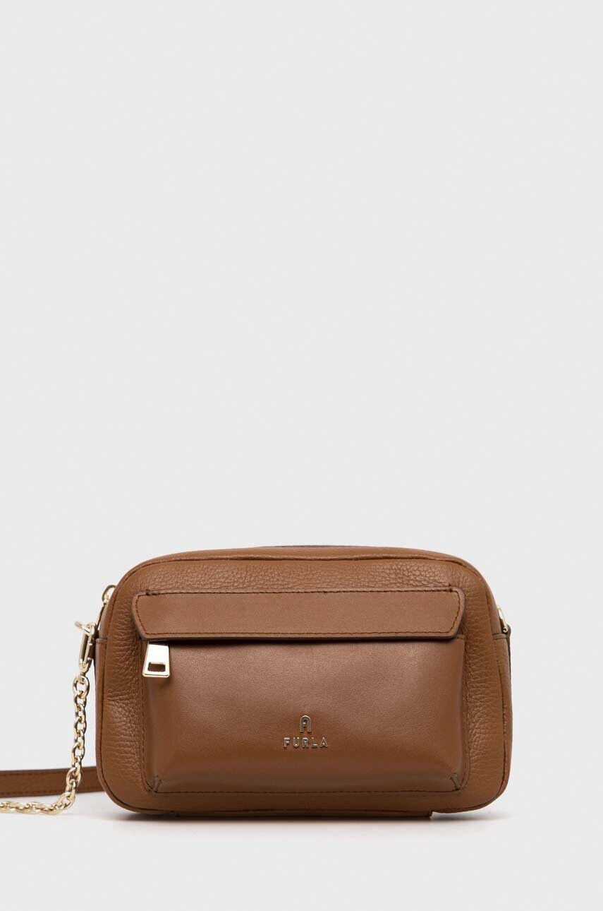 Furla Кожена чанта Favola в кафяво - Pepit.bg