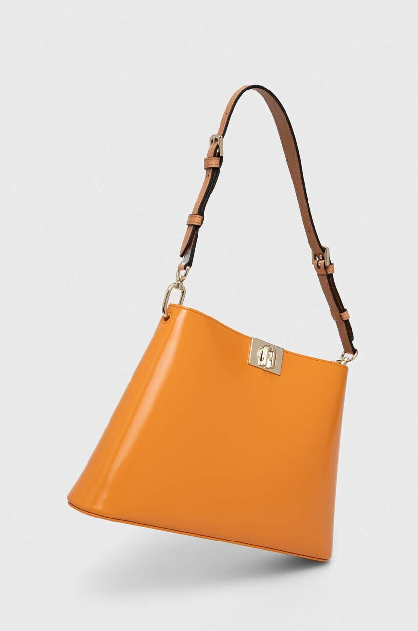 Furla Кожена чанта Fleur - Pepit.bg
