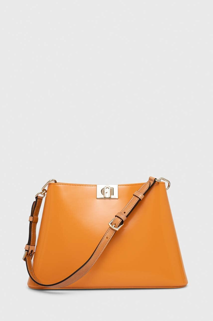 Furla Кожена чанта Fleur - Pepit.bg