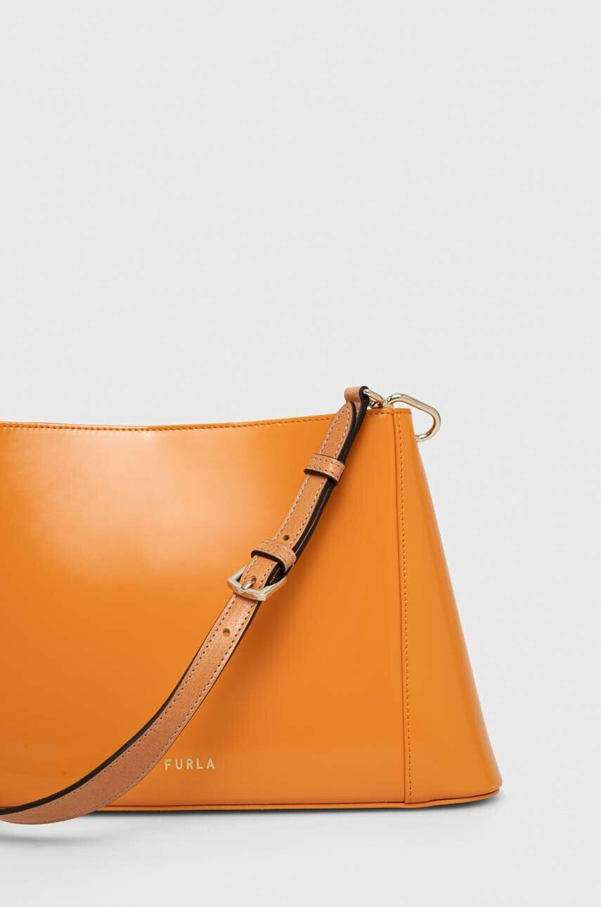 Furla Кожена чанта Fleur - Pepit.bg