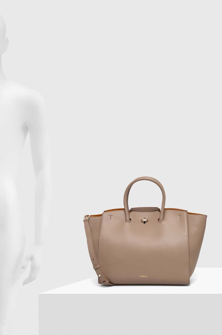 Furla Кожена чанта Genesi - Pepit.bg