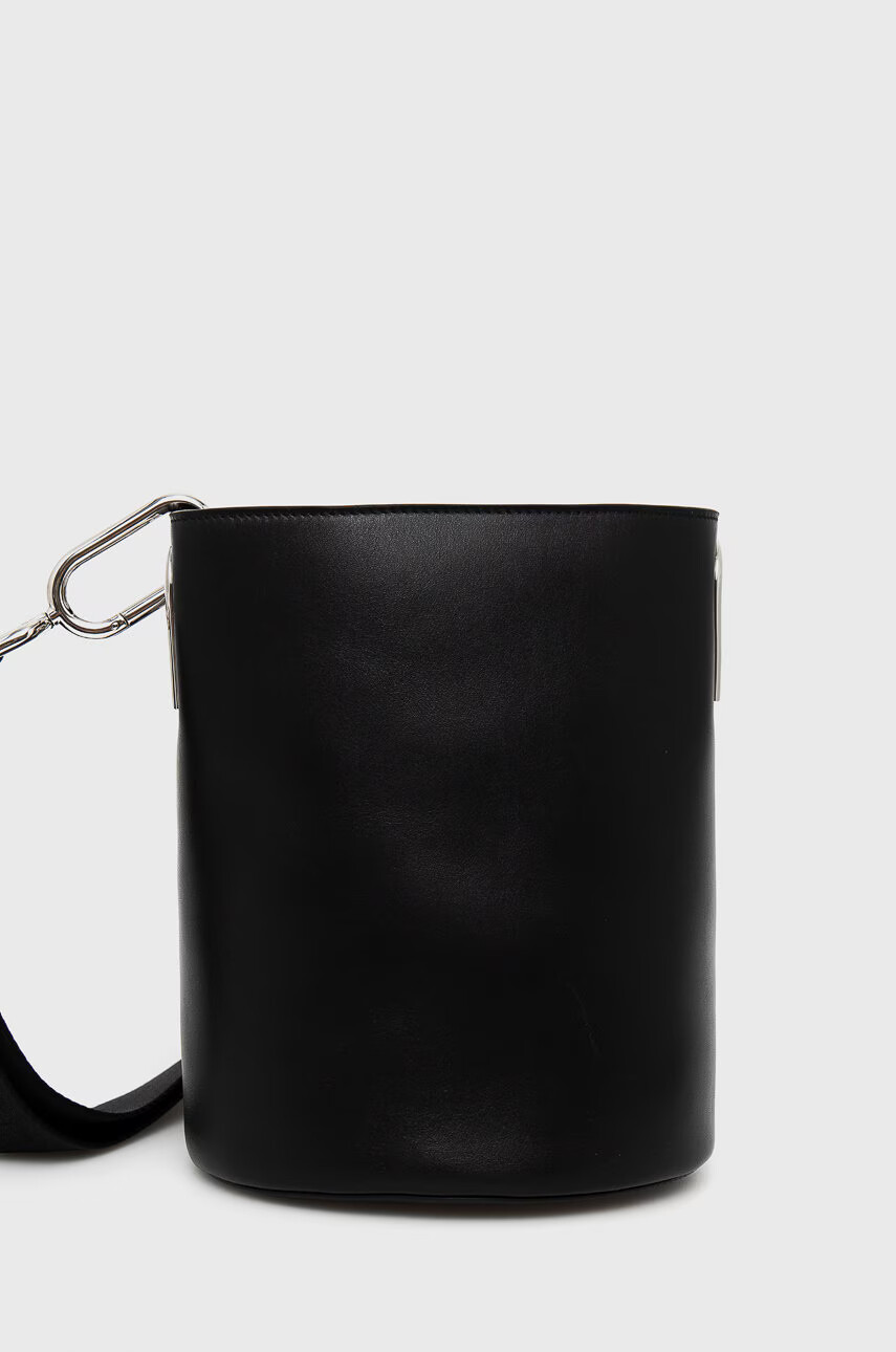 Furla Кожена чанта Lipari в черно - Pepit.bg