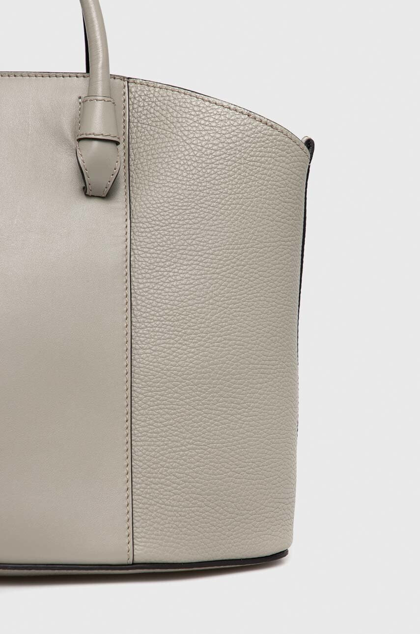 Furla Кожена чанта Miastella в сиво - Pepit.bg