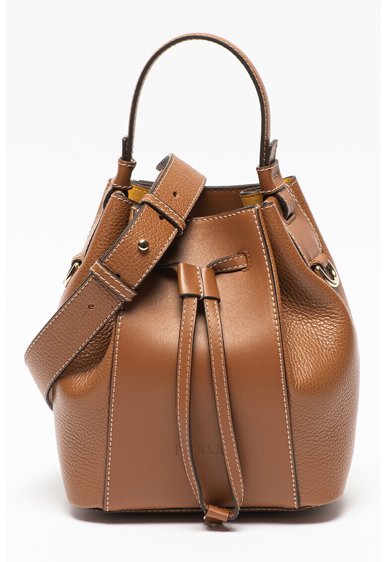 Furla Кожена чанта Miastella в кафяво - Pepit.bg