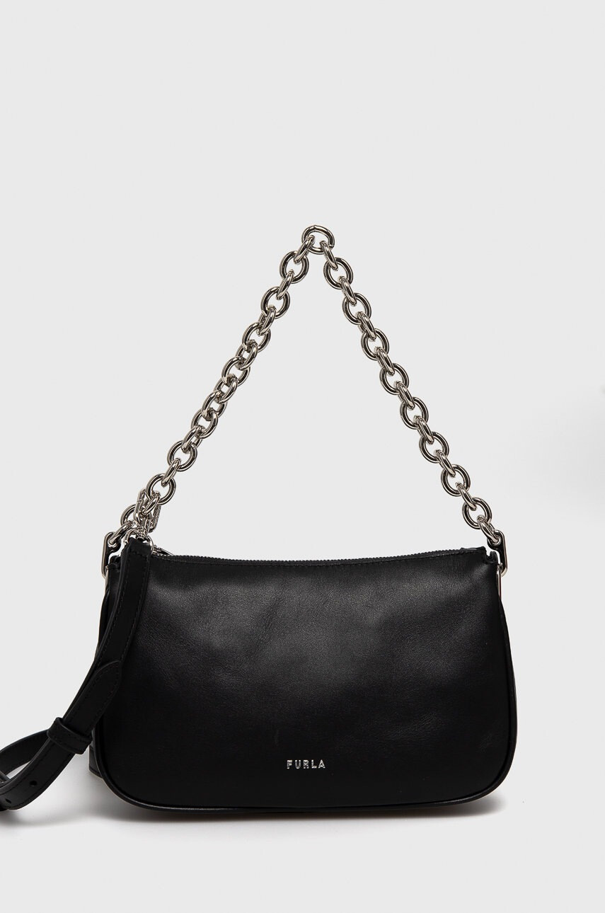 Furla Кожена чанта Moon - Pepit.bg