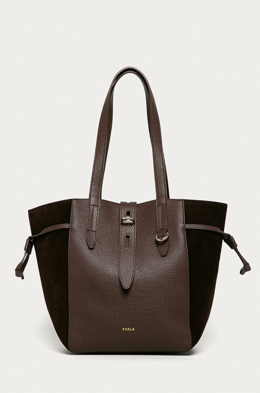 Furla Кожена чанта Net - Pepit.bg