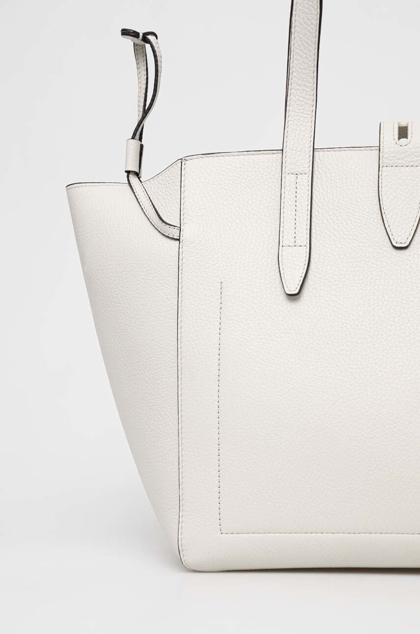 Furla Кожена чанта Net в бяло - Pepit.bg