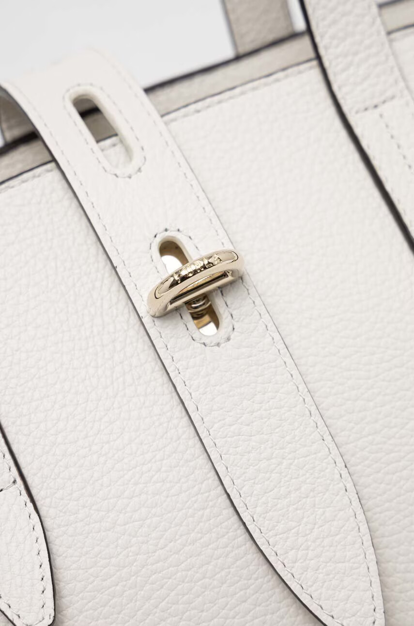 Furla Кожена чанта Net в бяло - Pepit.bg