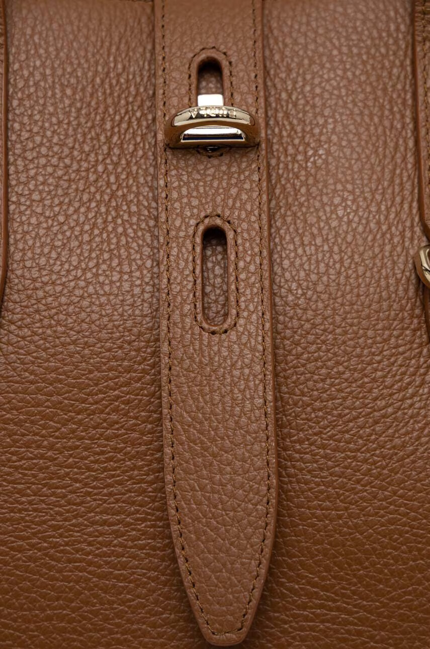 Furla Кожена чанта Net в кафяво - Pepit.bg