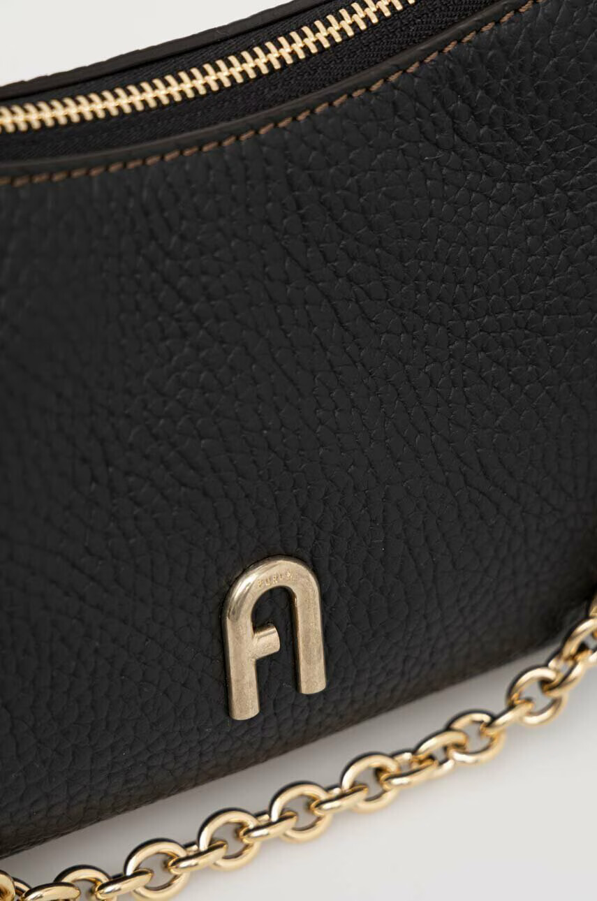 Furla Кожена чанта Primula в черно - Pepit.bg