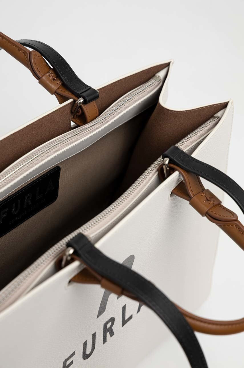 Furla Кожена чанта Varsity - Pepit.bg