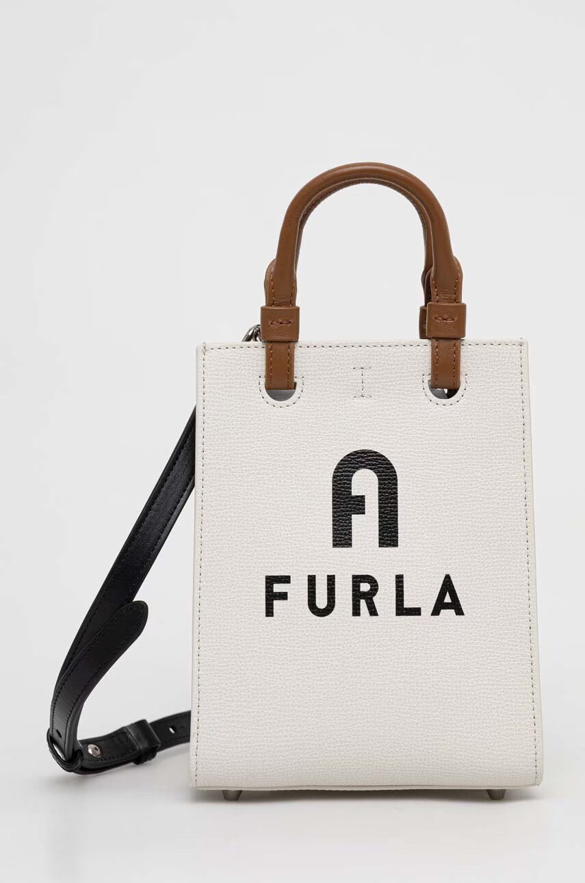 Furla Кожена чанта Varsity - Pepit.bg
