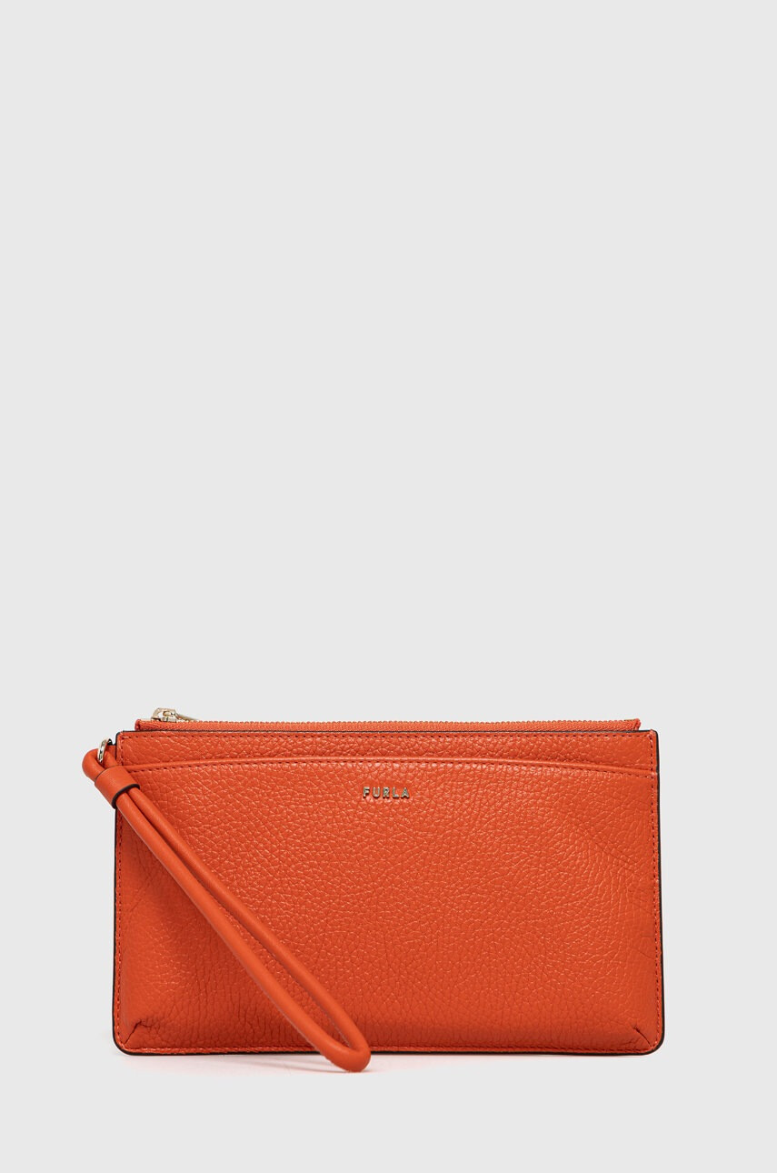 Furla Кожена козметична чанта Babylon - Pepit.bg