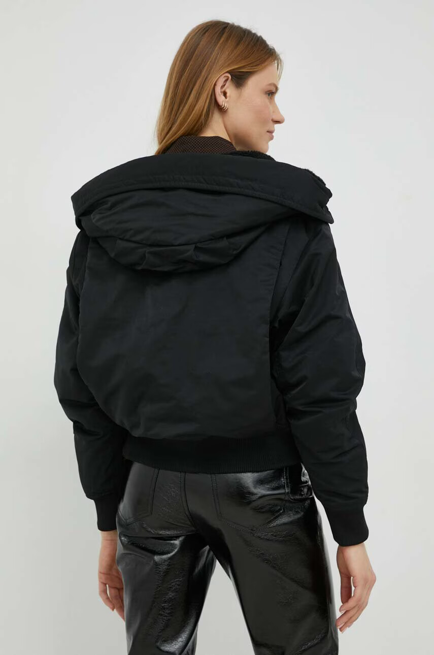 G-Star Raw Яке в черно с преходна изолация с уголемена кройка - Pepit.bg