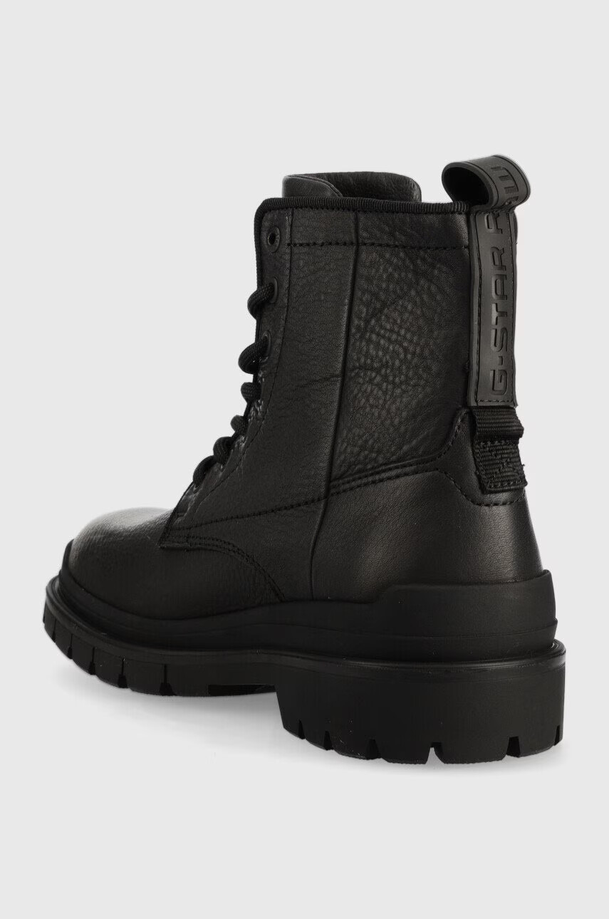 G-Star Raw Кожени боти Blake Hgh в черно с платформа - Pepit.bg