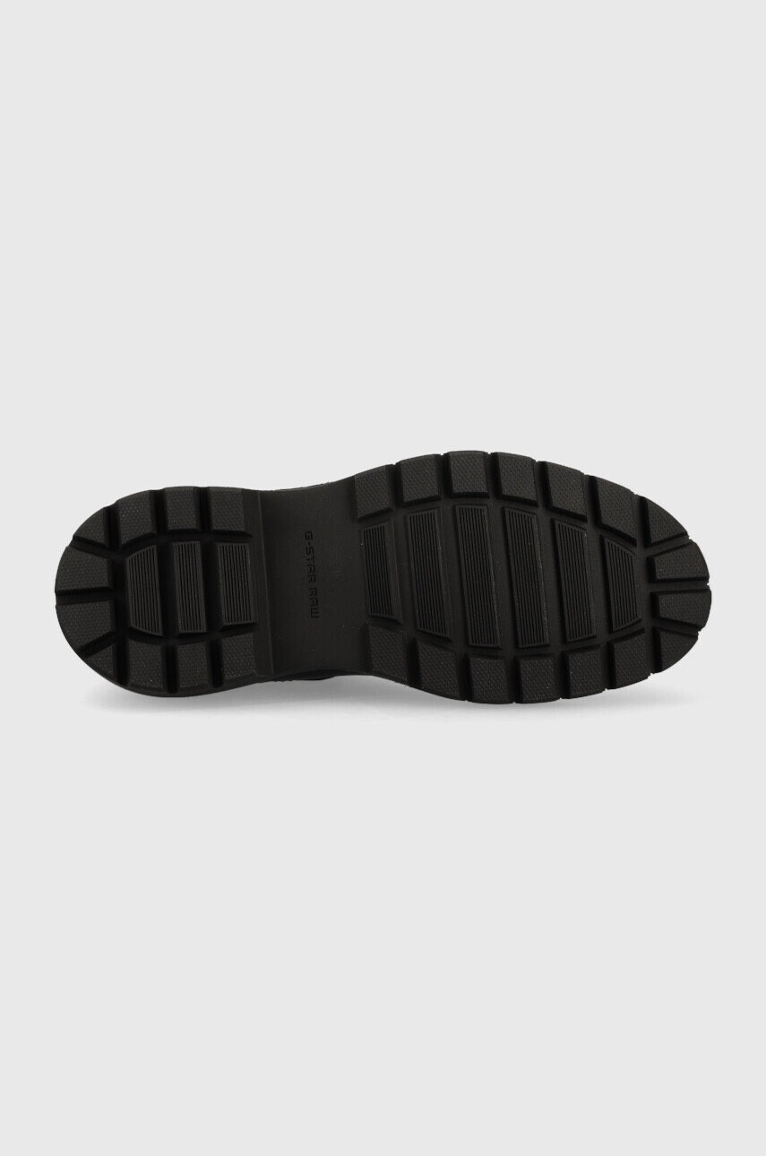 G-Star Raw Кожени боти челси Blake Chs Lea в черно с висок ток - Pepit.bg