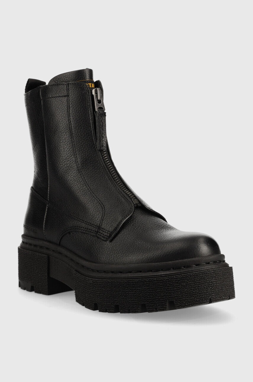 G-Star Raw Кожени боти Kafey Pfm в черно с платформа - Pepit.bg