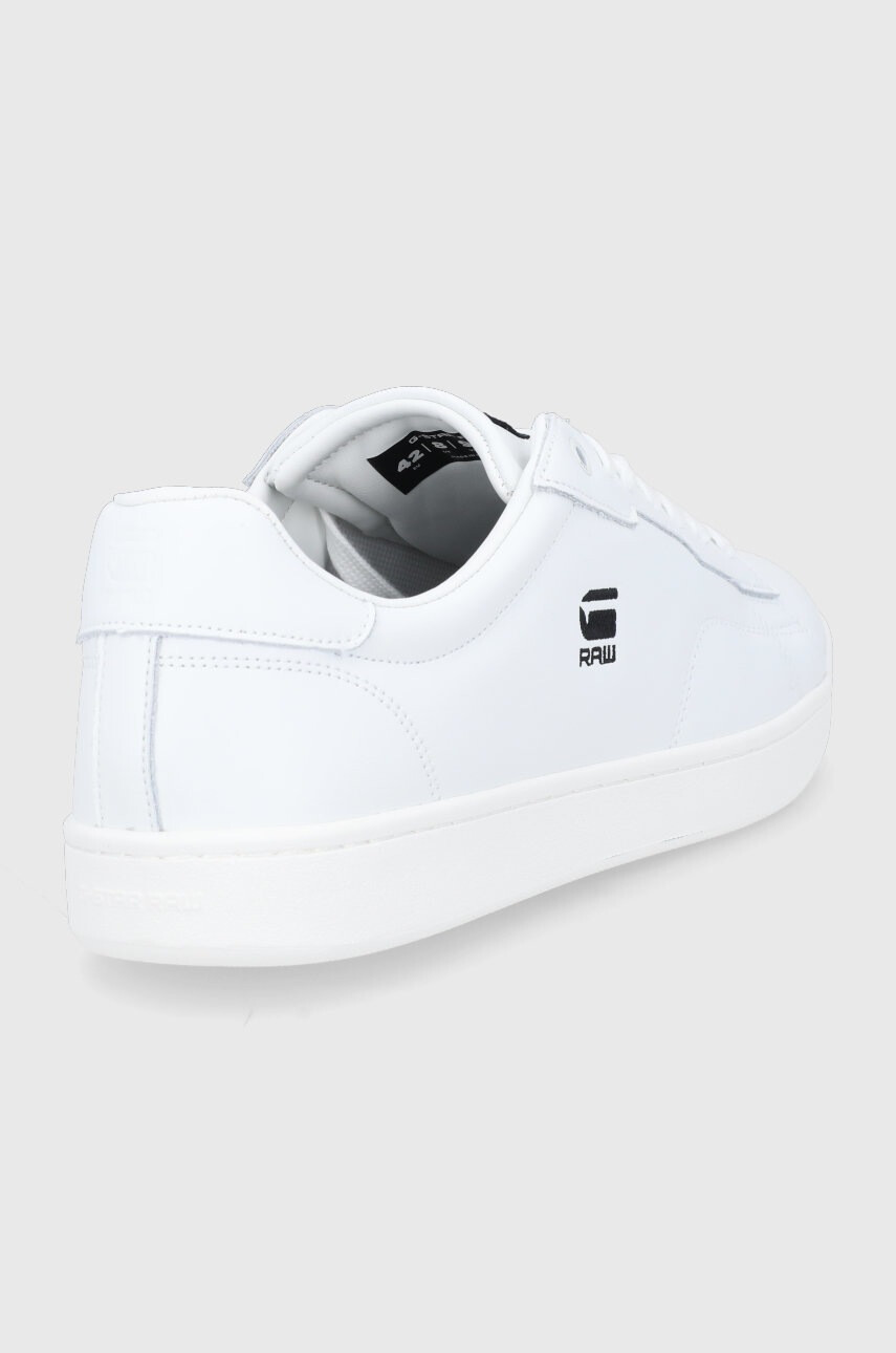 G-Star Raw Кожени обувки в бяло - Pepit.bg