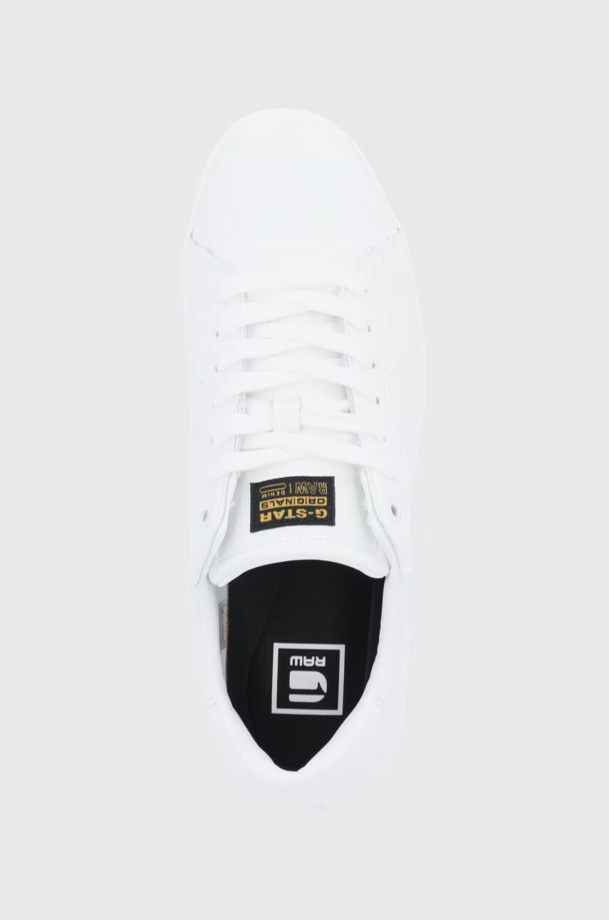 G-Star Raw Кожени обувки в бяло - Pepit.bg