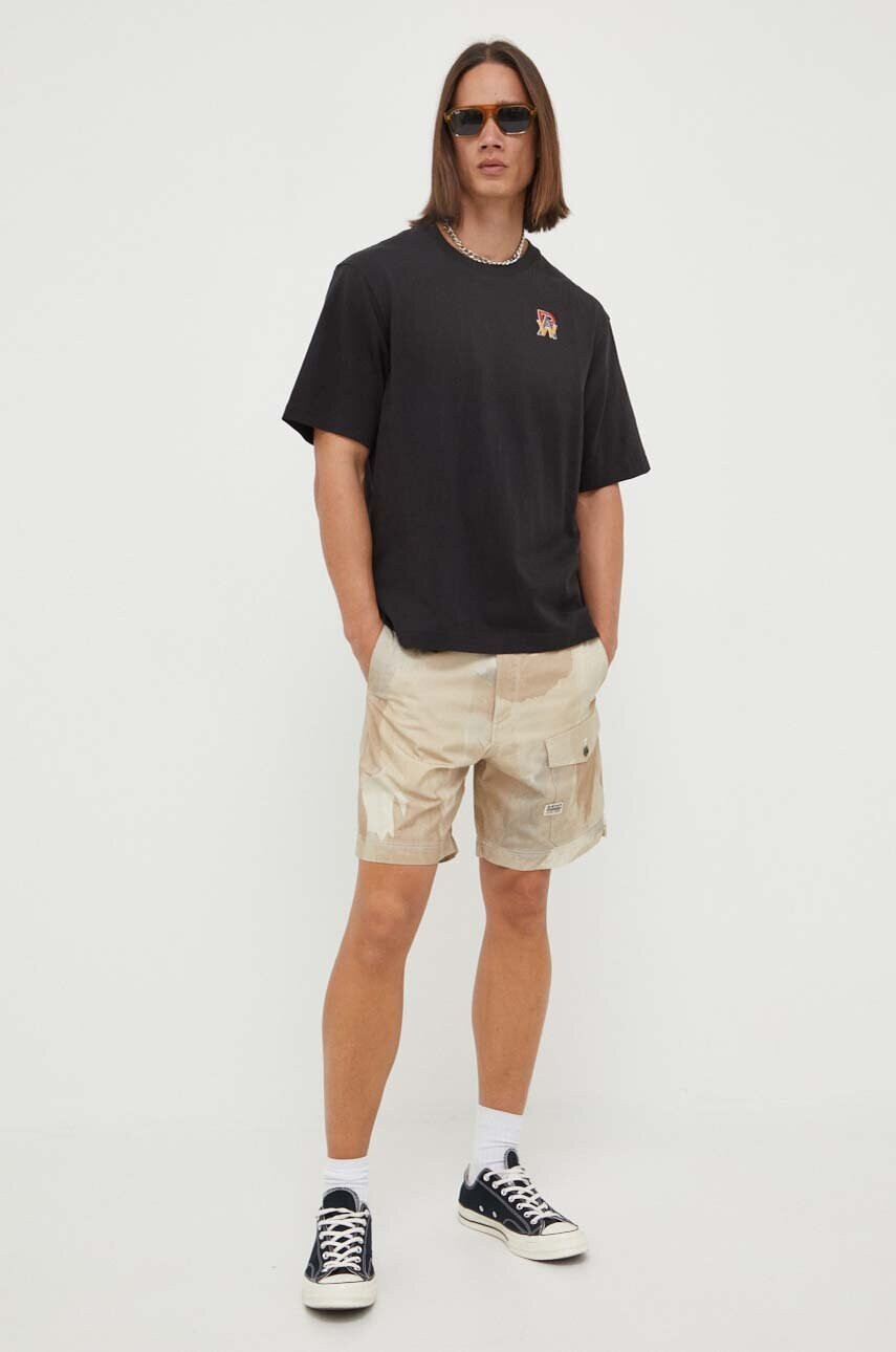 G-Star Raw Памучен къс панталон в кафяво - Pepit.bg