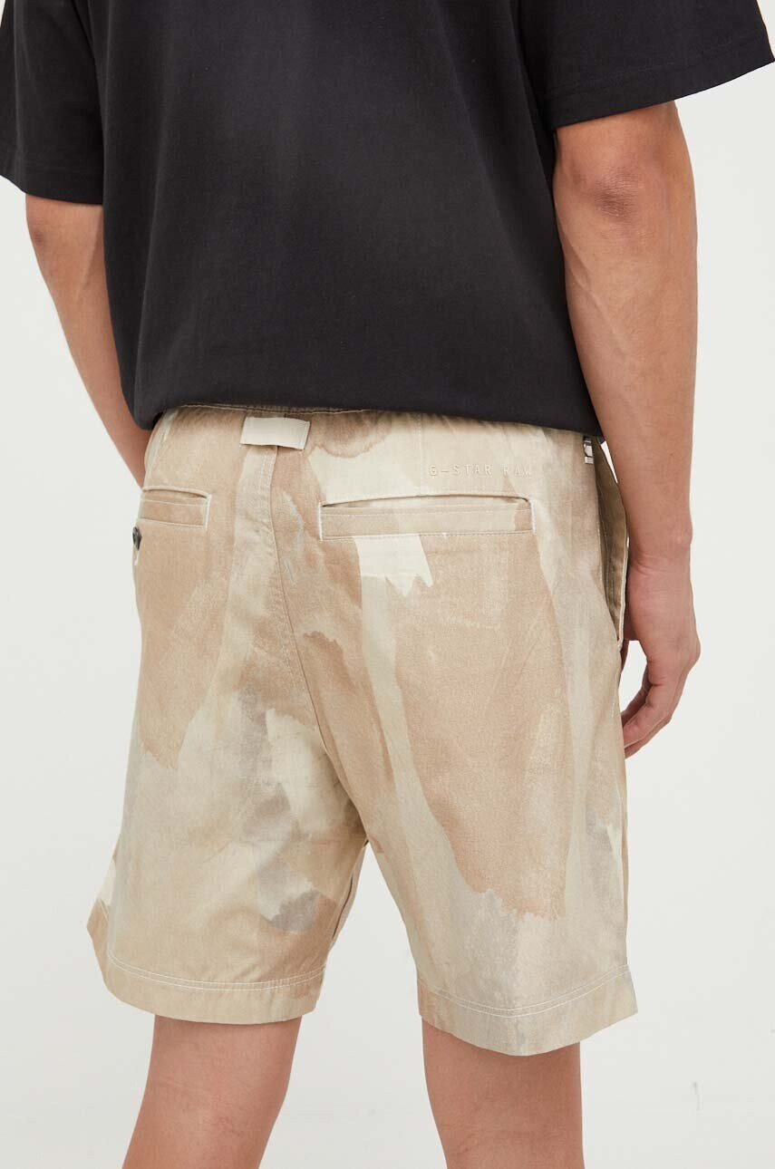 G-Star Raw Памучен къс панталон в кафяво - Pepit.bg