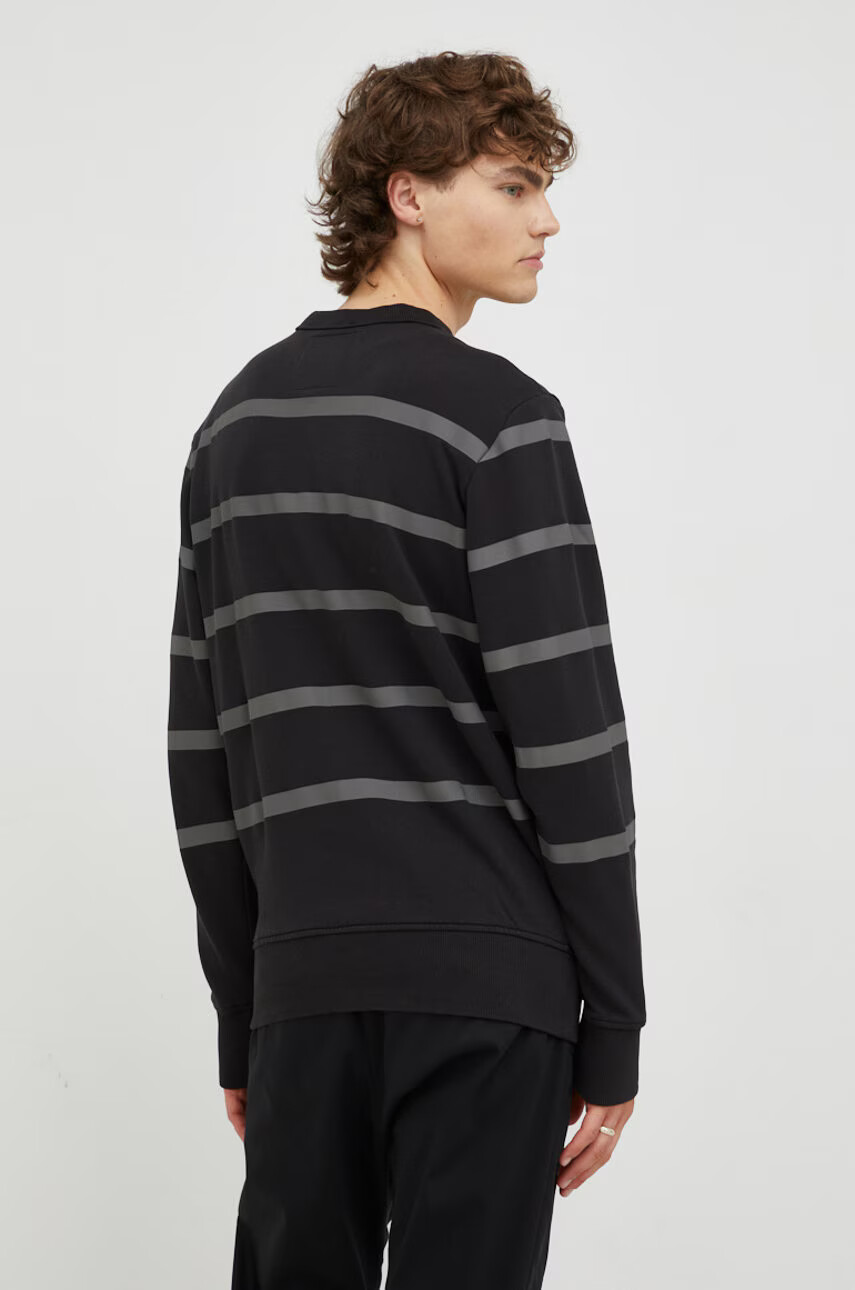 G-Star Raw Памучен суичър в черно с принт - Pepit.bg