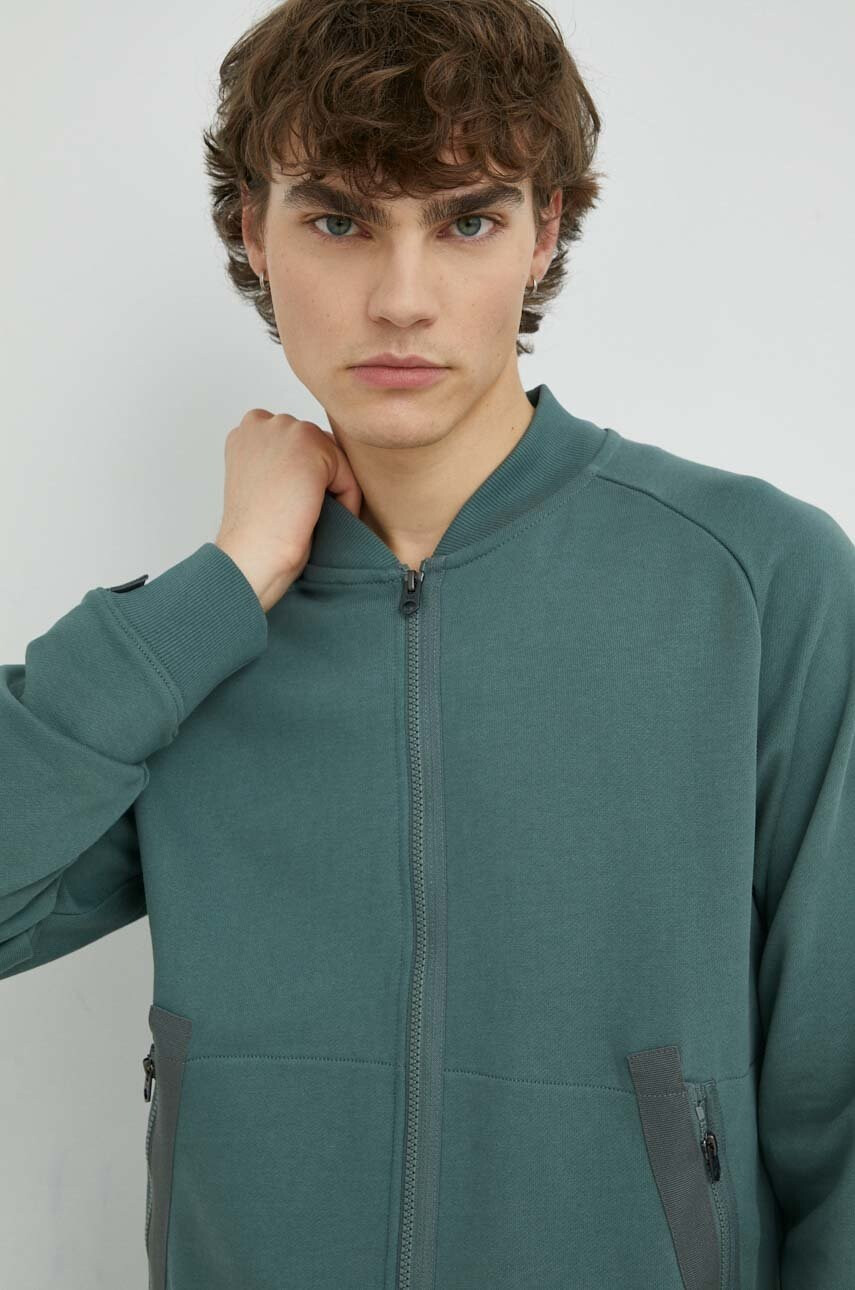 G-Star Raw Памучен суичър в сиво с принт - Pepit.bg