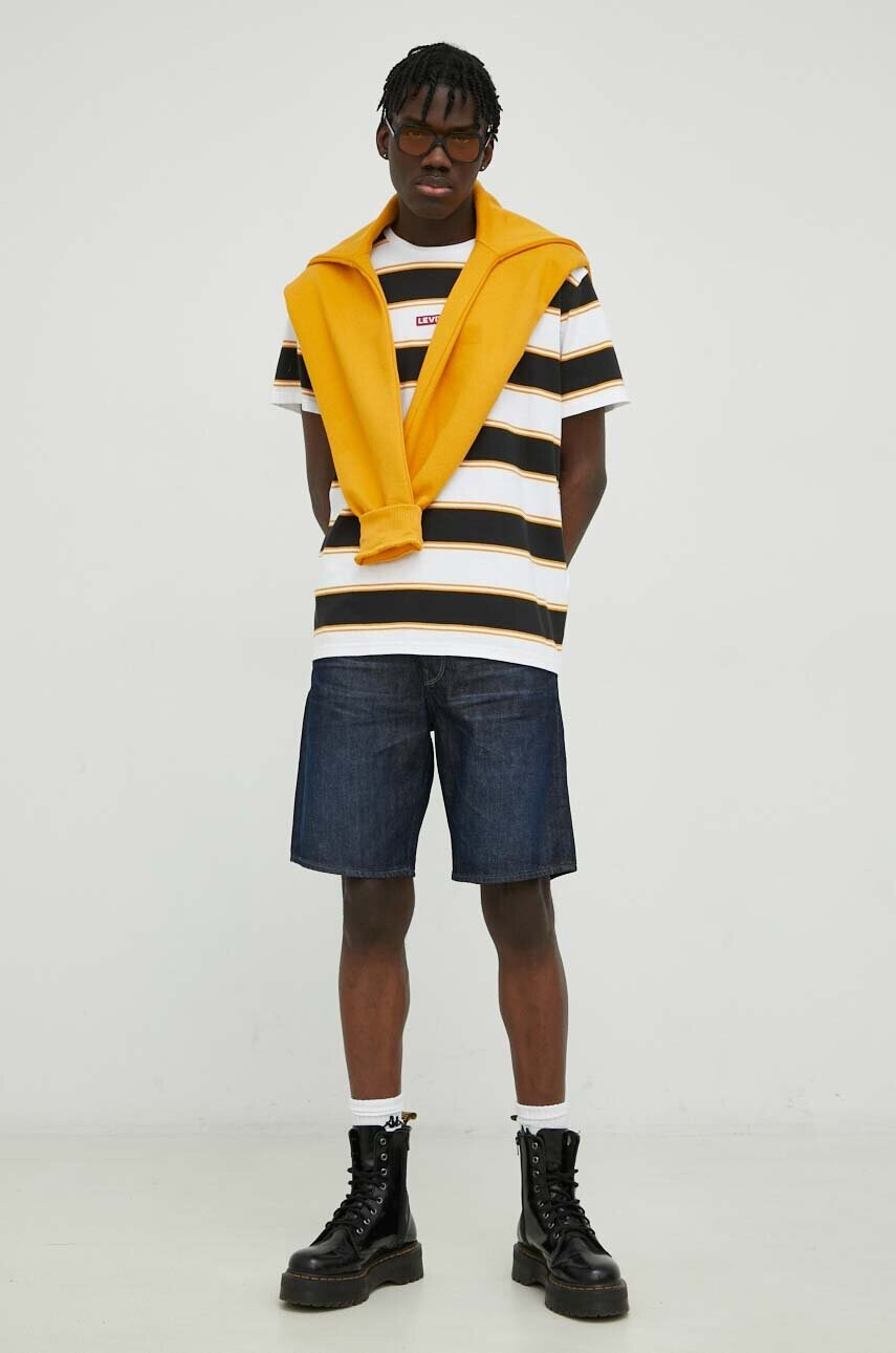 G-Star Raw Памучен суичър в бяло с принт - Pepit.bg