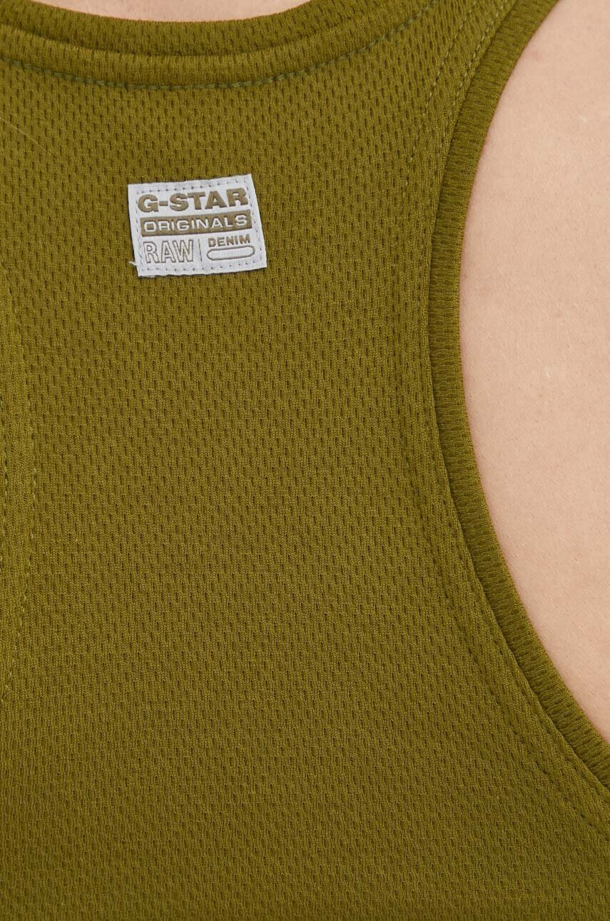 G-Star Raw Памучен топ в зелено - Pepit.bg