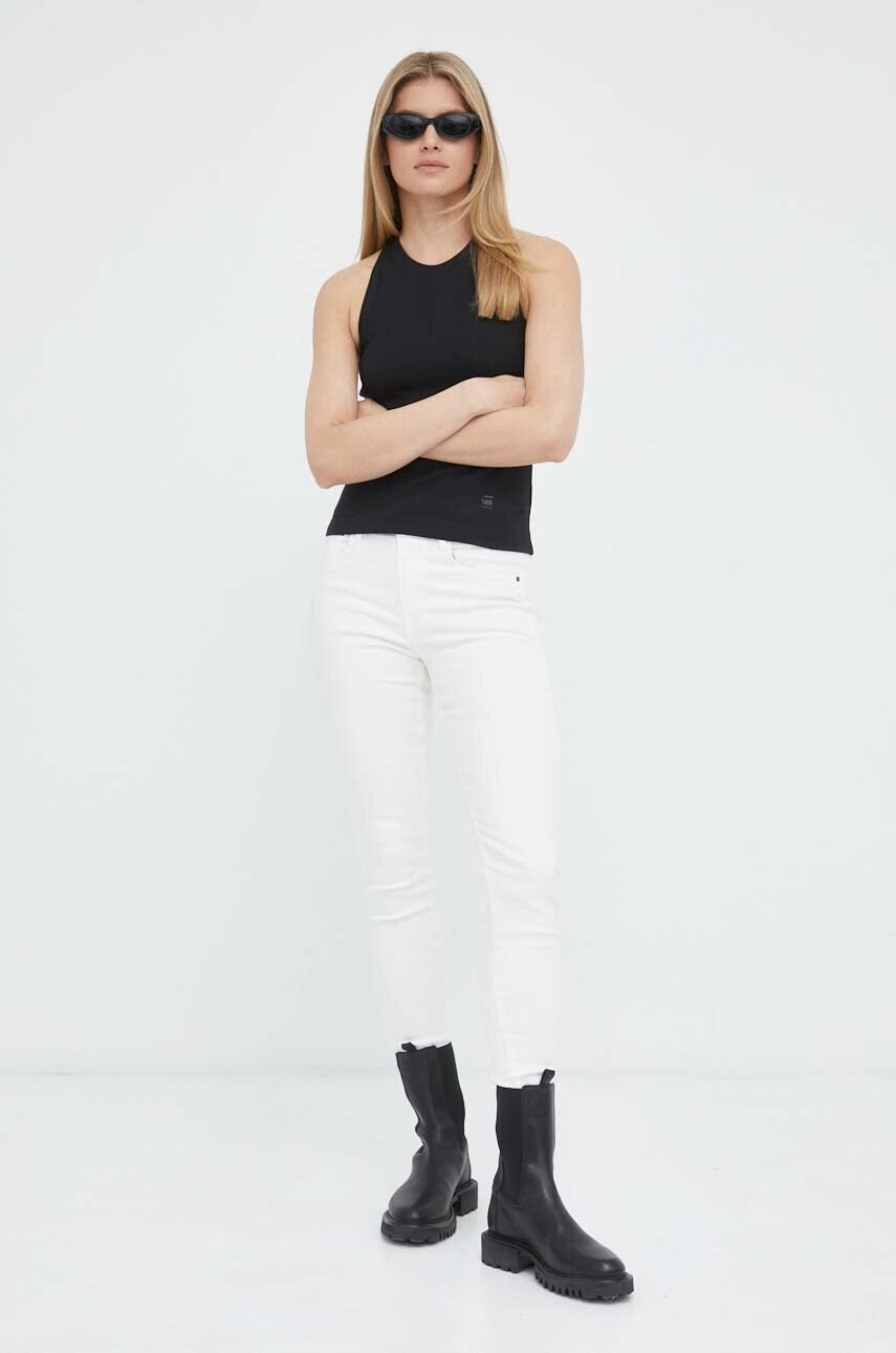 G-Star Raw Памучен топ в черно - Pepit.bg