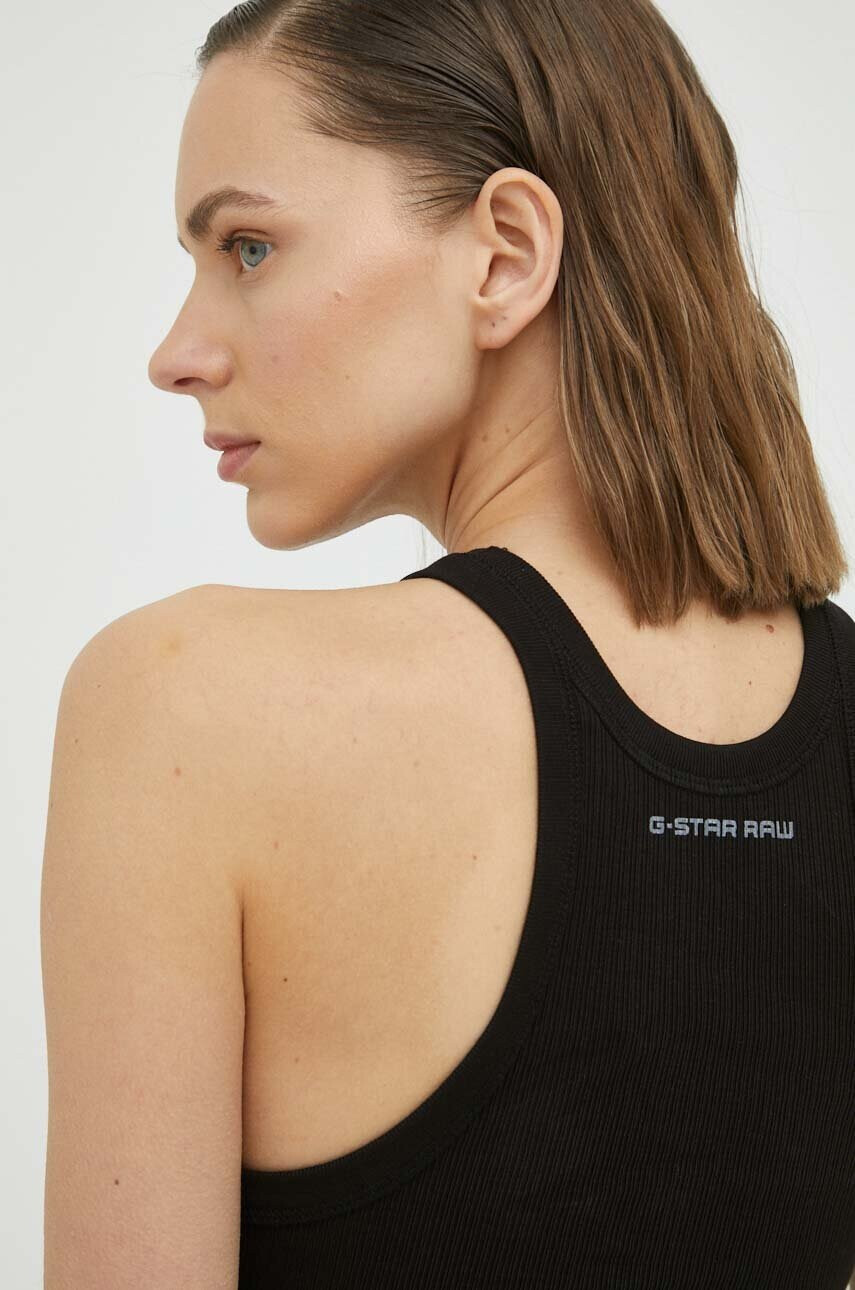 G-Star Raw Памучен топ x Sofi Tukker в черно - Pepit.bg