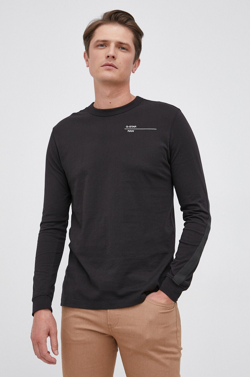 G-Star Raw Памучна блуза с дълги ръкави - Pepit.bg
